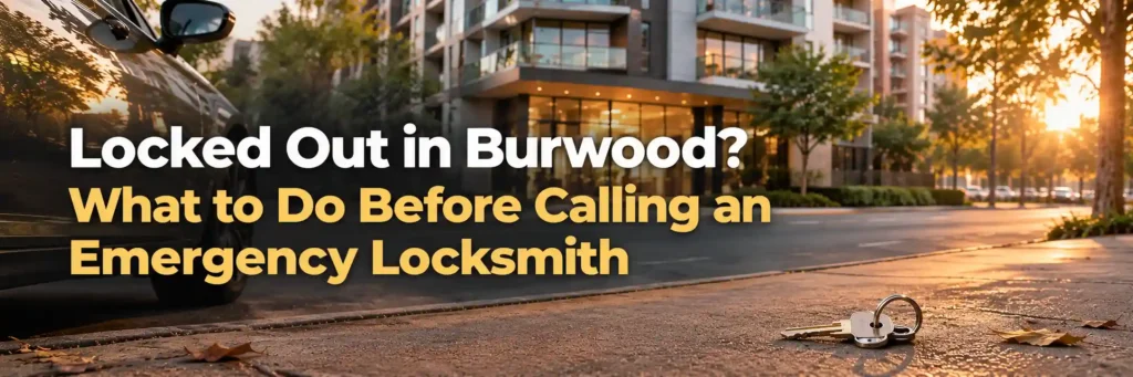 Locked Out in Burwood? What to Do Before Calling an Emergency Locksmith